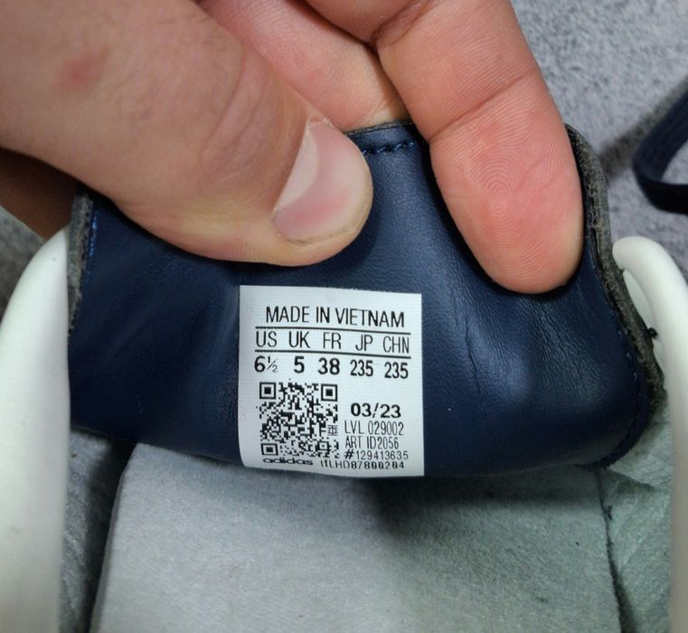 Кроссовки Adidas Originals Samba OG Navy Blue женские кеды кожаные