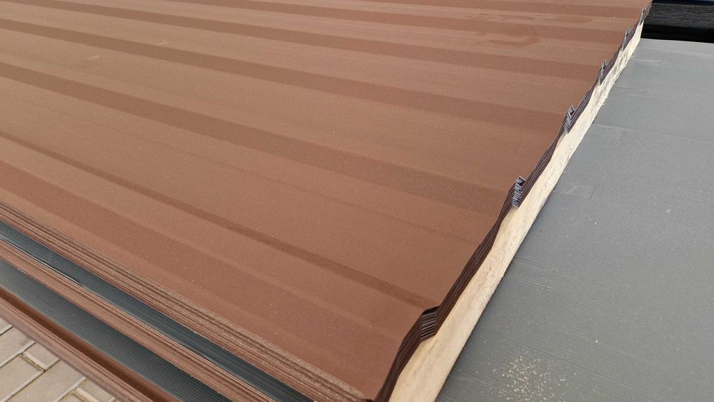 Blacha trapezowa T-18E MAT brąz RAL 8017 -OD RĘKI !!!