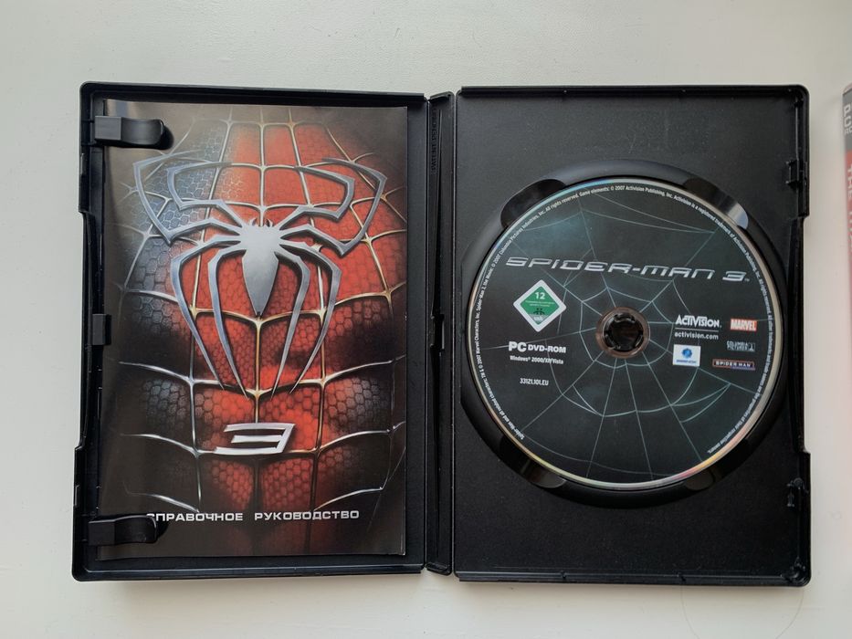 Ігри ПК PC Window диски з Spider-man 3 , Age of mythology the titans