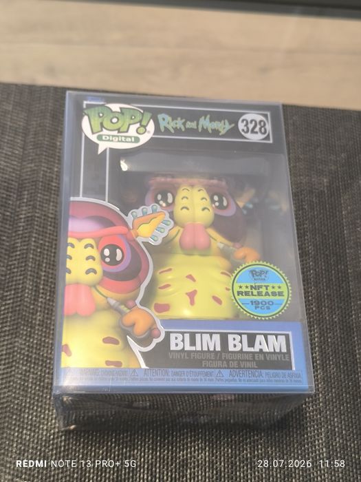 Funko pop Rick and Morty blim blam nft digital