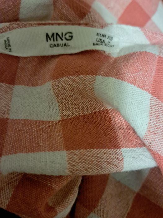 Vestido com manga caída, bolsos de chapa- Mango  T.XS