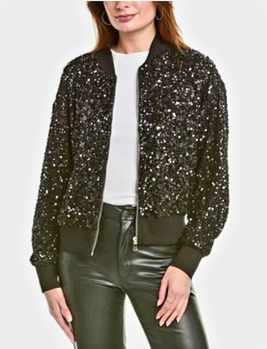 Шикарный бомбер куртка ветровка жакет с паєтками