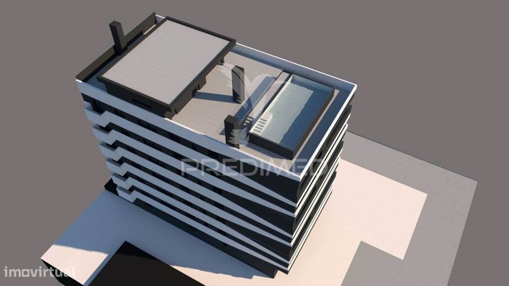 T1 em Monte Gordo, em edifício na 2ª linha com piscina — Monte Gordo, Faro