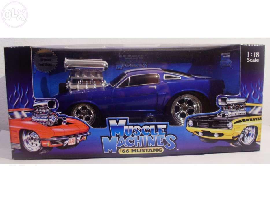 1/18 Mustang 1966 Extreme tuning Muscle Machines - NOVO