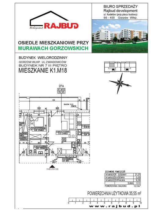 Nowa oferta KAWALERKI już w sprzedaży - Widok 2