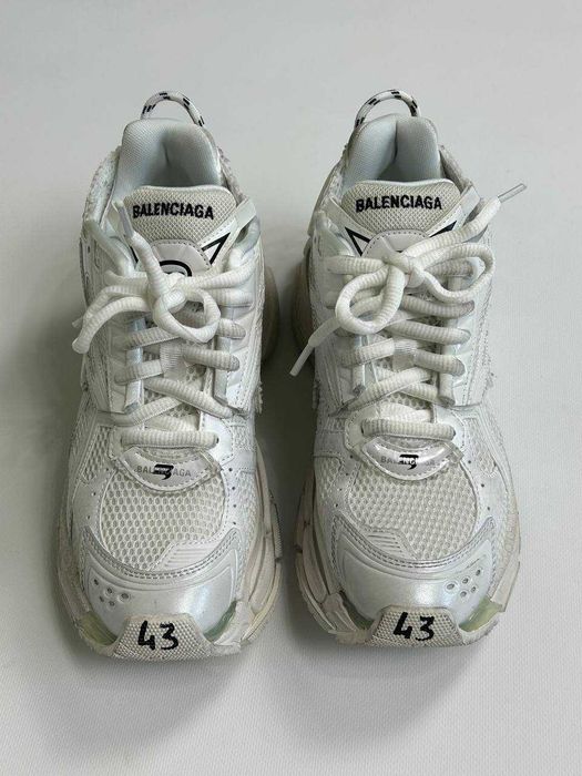 BALENCIAGA Runner кроссовки белые кеди кеды кросівки білі 43 42 40 38