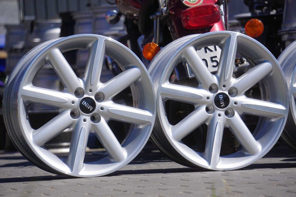 Alufelgi oryginał MINI 4x100 7Jx17 et48 srebrne z cnc, uzywane, w oryginale