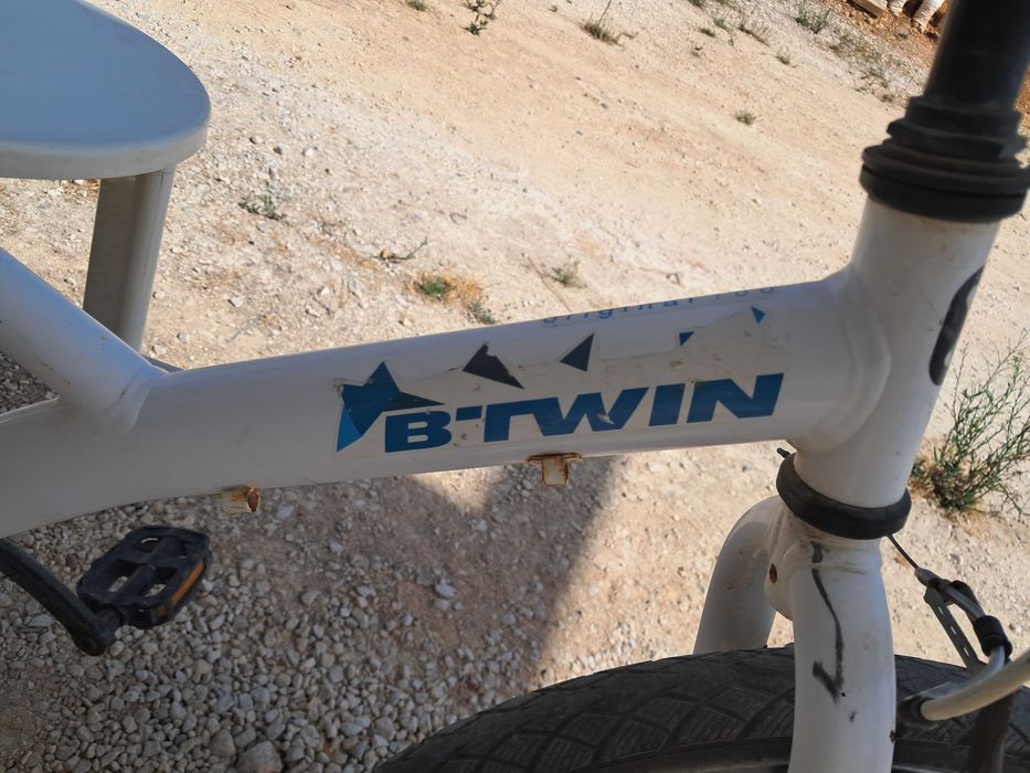 Bicicleta B-TWIN ORIGINAL 100 Roda 20 Branco