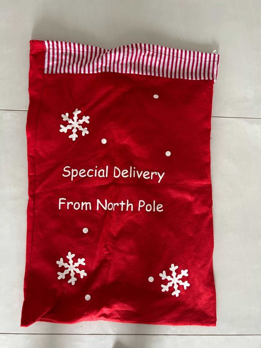 Worek świętego Mikołaja na  świąteczne prezenty