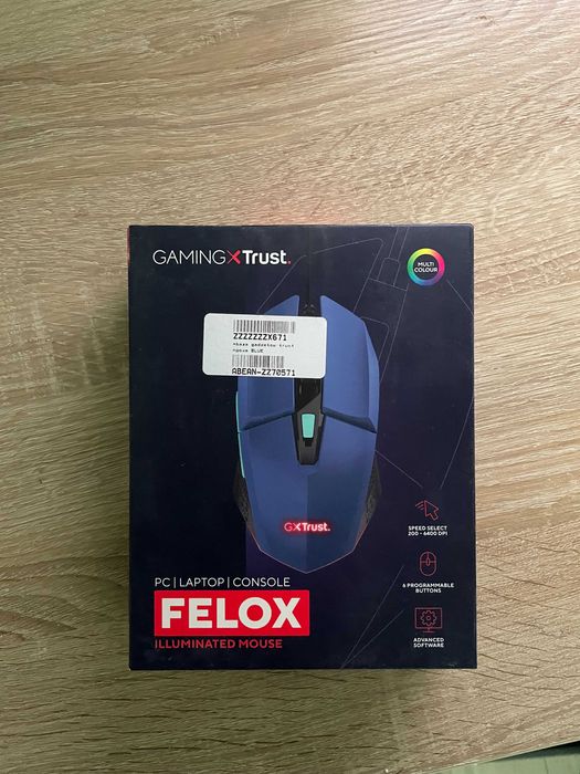 Mysz Trust GXT109B Felox niebieska