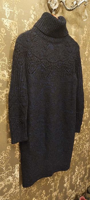 Платье свитер теплое зима