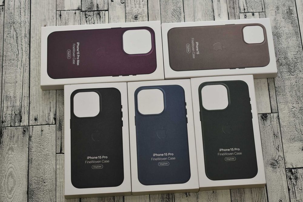 Оригинальный чехол iphone 15 серия pro max FineWoven