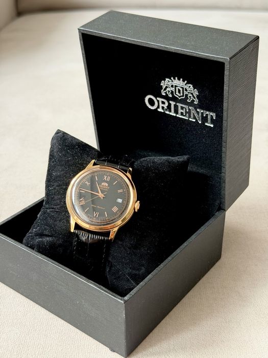 Orient Bambino V2 FER24008B0 Automatic – czarna tarcza – różowe złoto