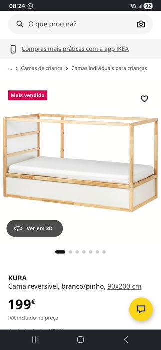 Cama Kura Ikea Reversivel