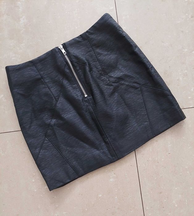 Spódnica skórzana H&M r 34, XS mini, j nowa