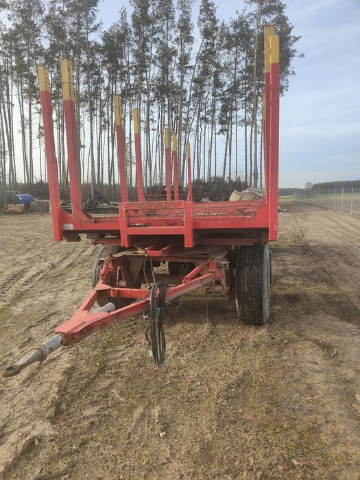 Przyczepa 2 osiowa do drewna platforma Schmitz - Gotha AFW 18 2007 rok