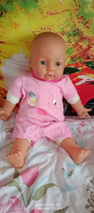Śliczna lalka bobas interaktywna 50 cm.
