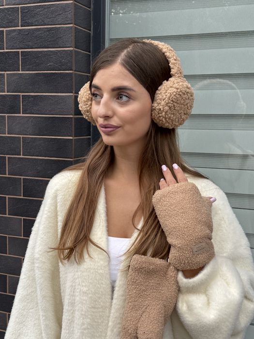 Навушники зимові плюш тедді teddy