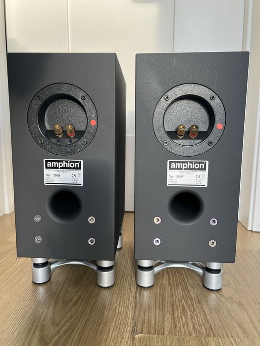 Amphion Argon 1 – Como novas + grills extra (preto e vermelho)