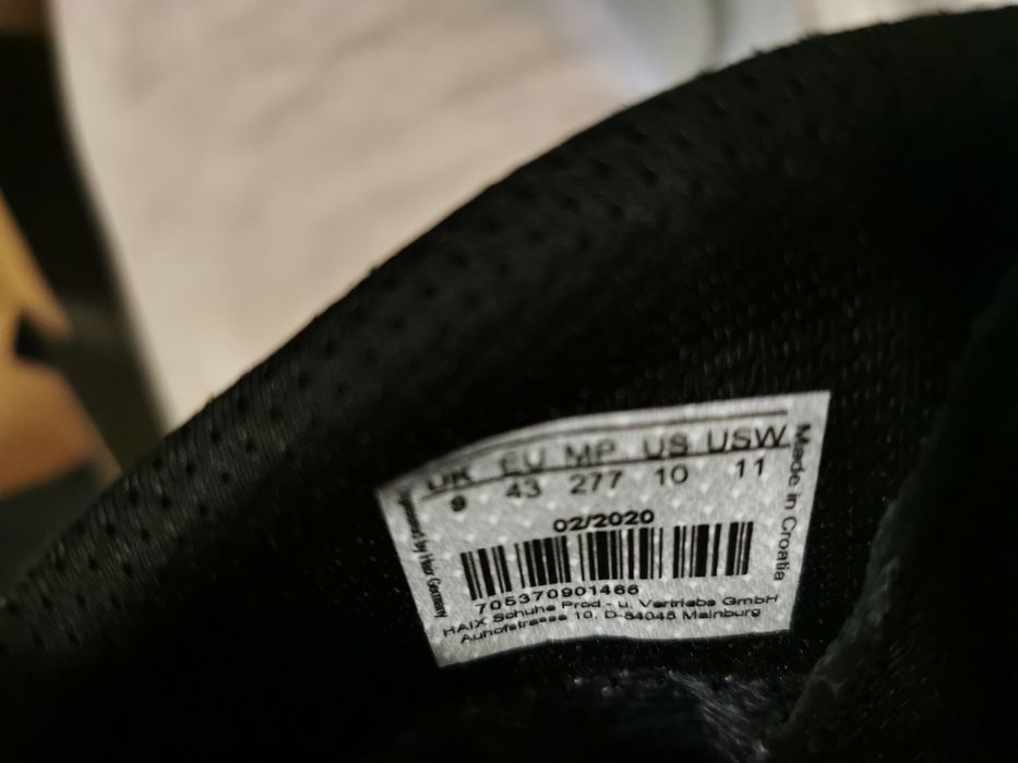 Botas de táticas combate black Haix GSX9 Rangers