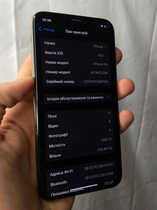 Apple iPhone XS 256gb Gold Neverlock