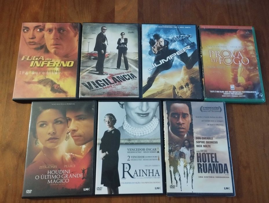 DVD's em excelente estado com selo original