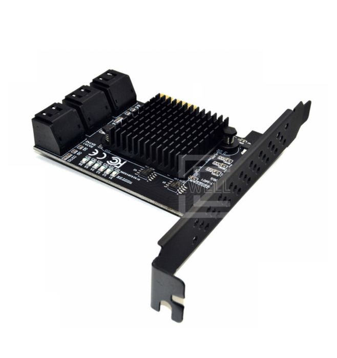 Контролер Ewell PCI-E to SATA III int., Marvell 88SE9215 (EW351)