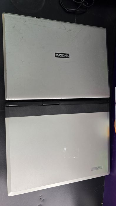 Uszkodzone laptopy, 2x hp, maxdata i asus