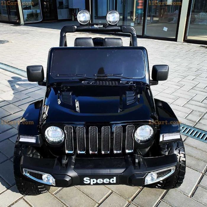 JEEP Rubicon 4x4 czarny LAKIER! Auto na akumulator dla dzieci