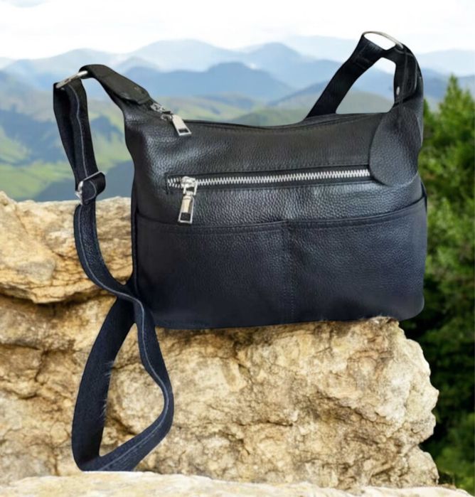 Шкіряна жіноча сумка, Кожаная женская сумка