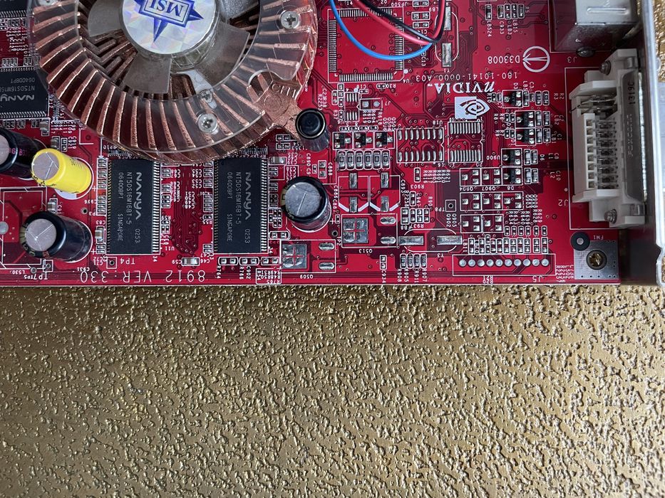 Karta graficzna AGP x8 MSI GeForce Nvidia FX5600 256mb retro