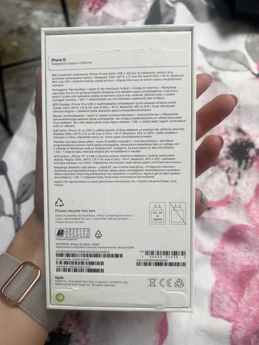 Iphone 15 smartphone