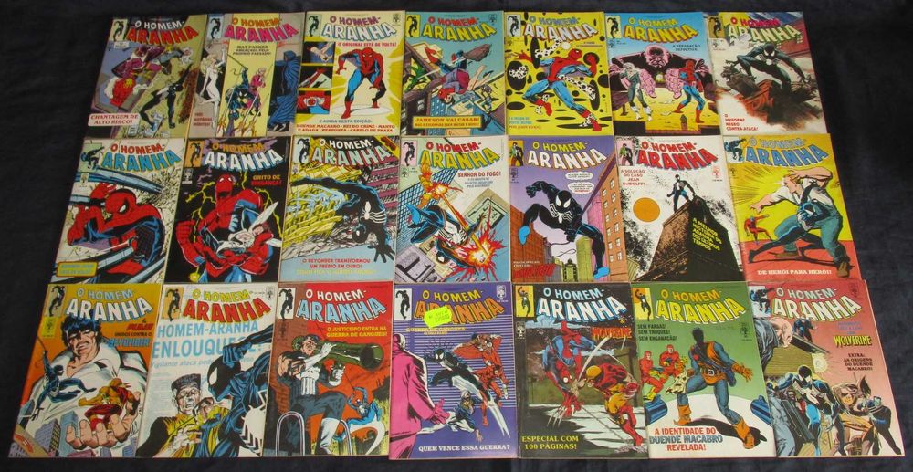 Livros BD Homem Aranha Marvel Abril 1984 BR