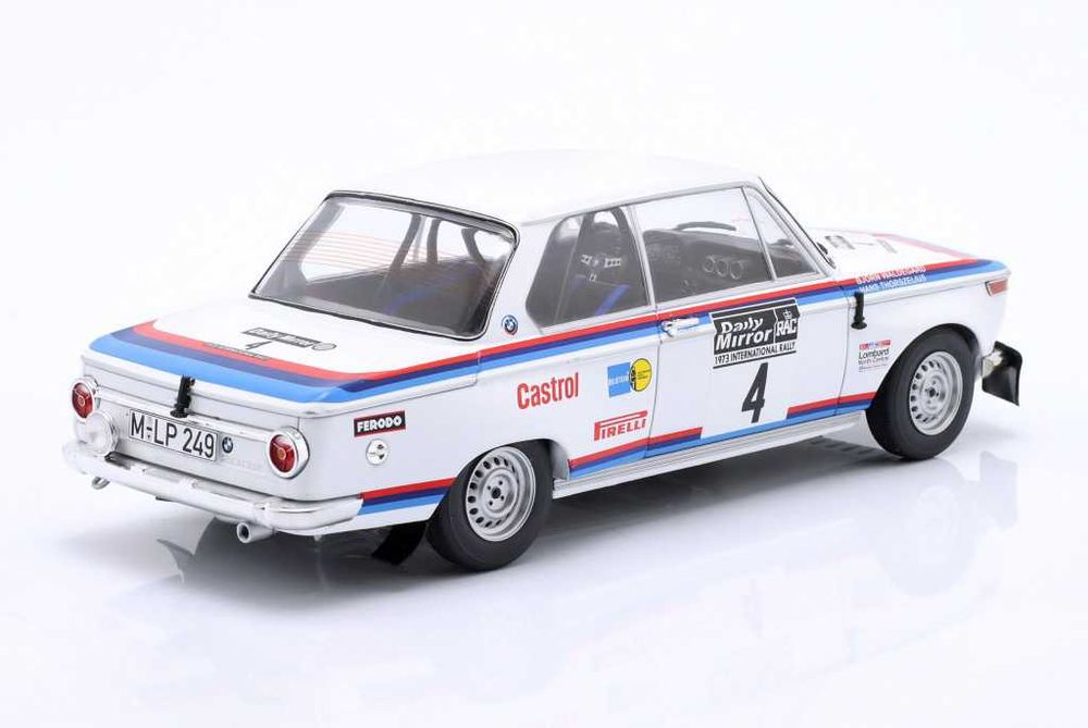 1:18 Ixo BMW 2002 #4 7th RAC Rallye 1973 Waldegard/Thorszelius
