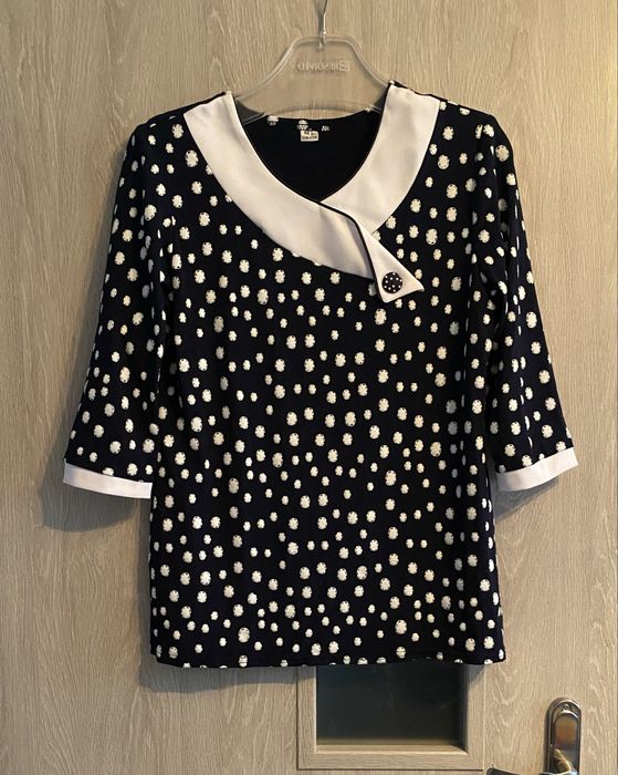 Bluzka czarna rękaw 3/4 r. XS/S