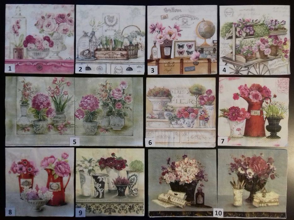 Serwetki decoupage vintage UNIKATOWE