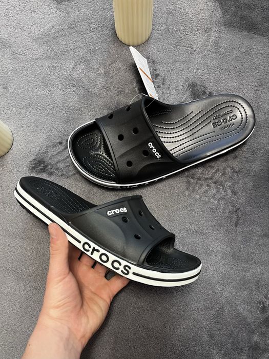 Шлепанцы Crocs ‼️ Кроксы / тапки крокс Bayaband Slide Black
