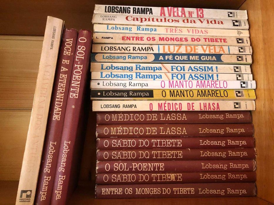 Lobsang Rampa, livros do autor.preço por livro, portes grátis.