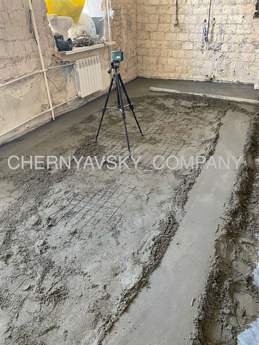 Машинна стяжка пола.