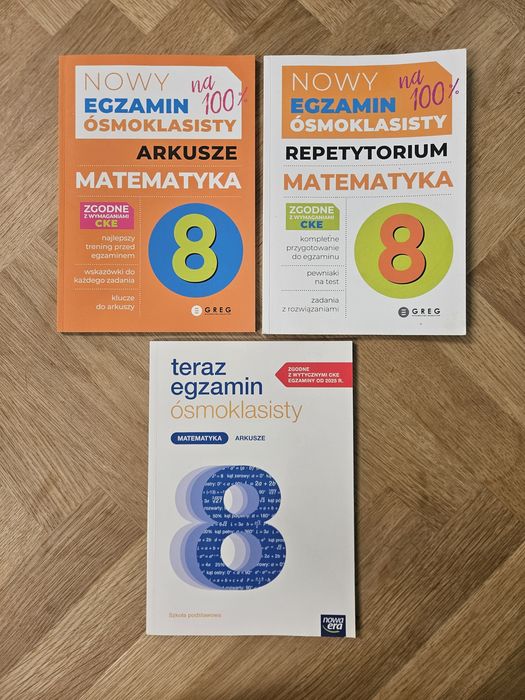Książki egzamin ósmoklasisty arkusze repetytorium
