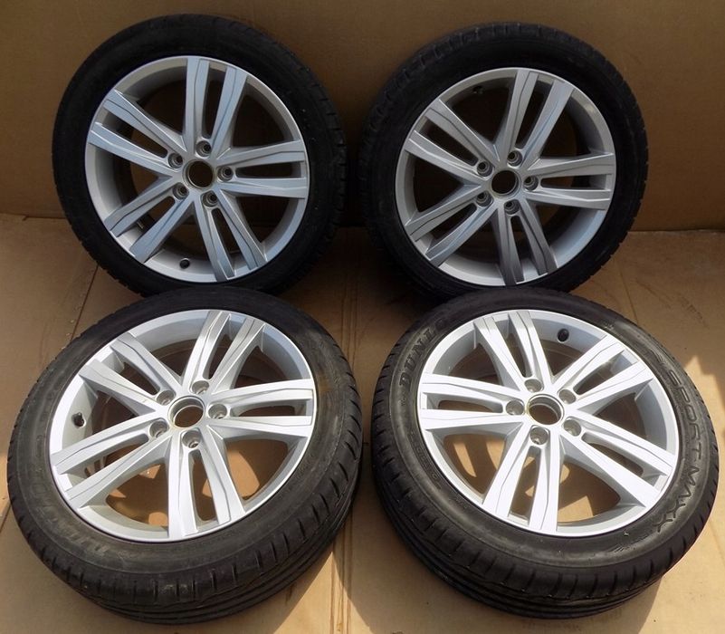 dw jetta 6 alufelgi z oponami dunlop 225/45r17