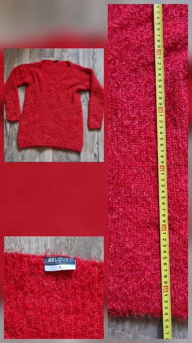 Czerwony sweterek s-l