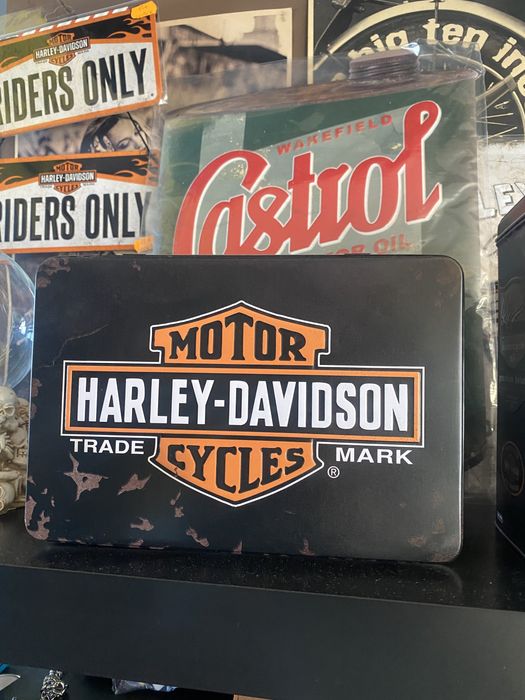 Caixas de metal ORIGINAIS da harley davidson