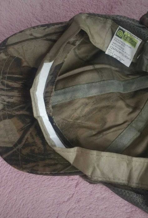 Czapka kominarka kamuflaż Kameleon dla wędkarza, myśliwego