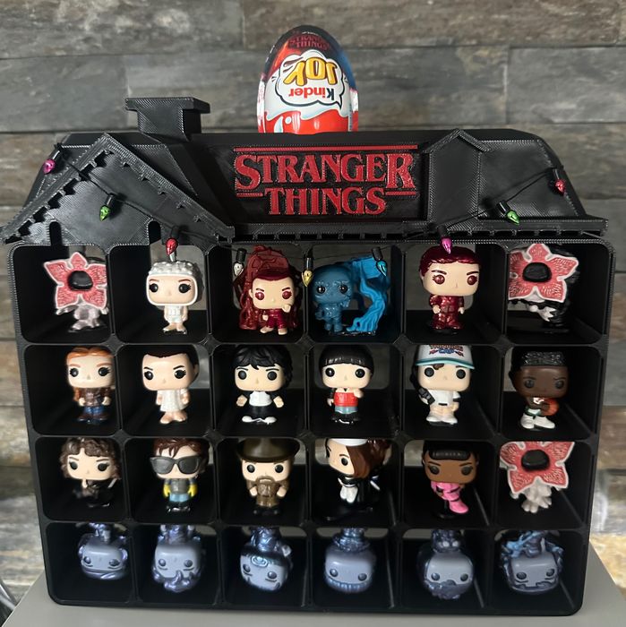 Stranger Things Expositor de impressão 3D - kinder joy toys