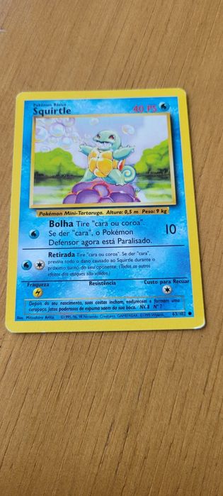 Cartas pokemon oficiais antigas