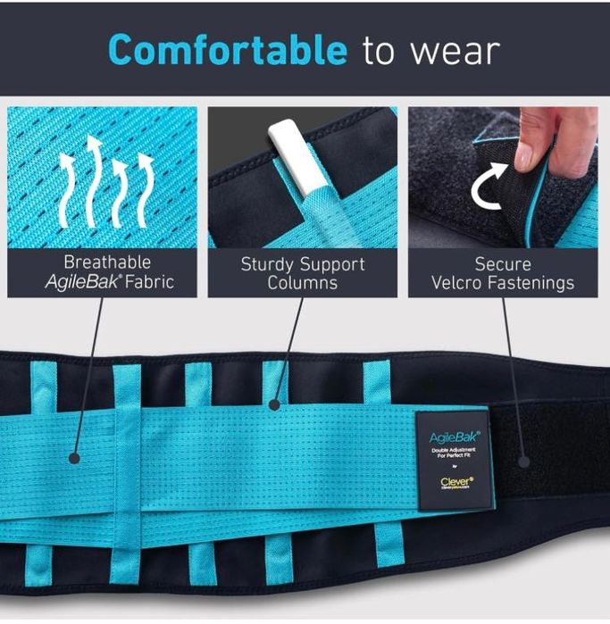 Преміальний ортопедичний пояс, бандаж для підтримки спини, Clever.