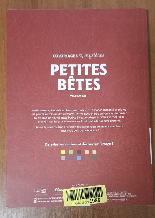 Розмальовка Disney Petites Betes (французька)