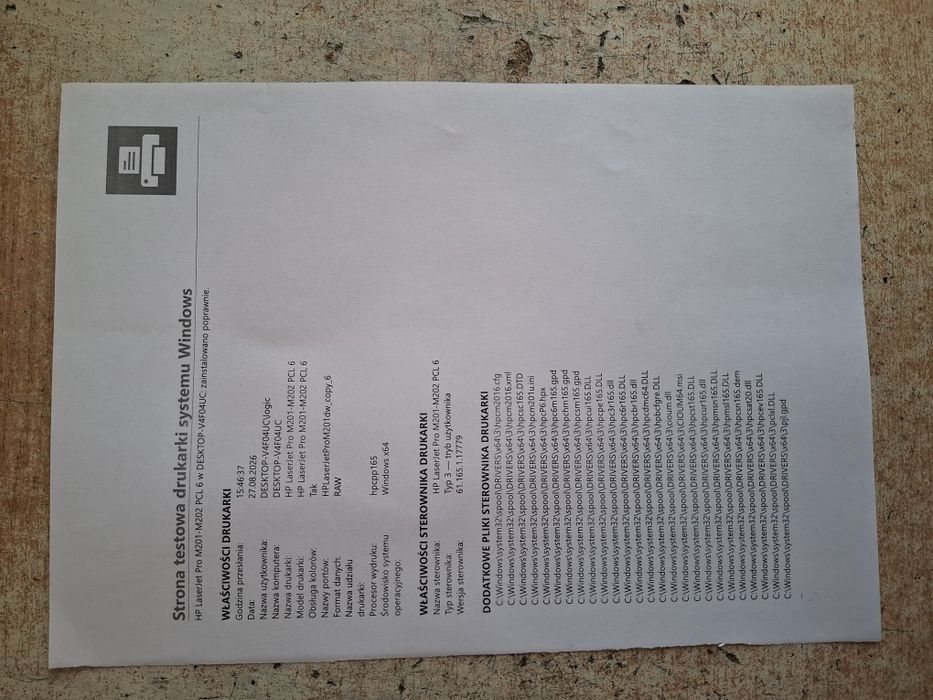 Drukarka Hp Laserjet Pro m201dw