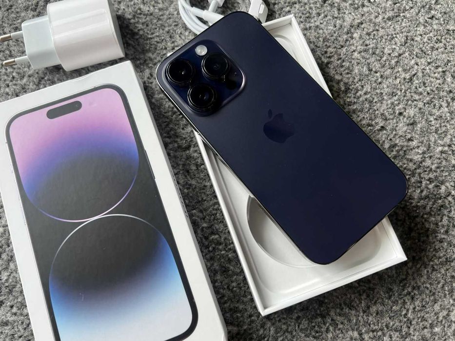 iPhone 14 Pro 512GB PURPLE FIOLETOWY Violet Bat100%+ SZKŁO FV23%